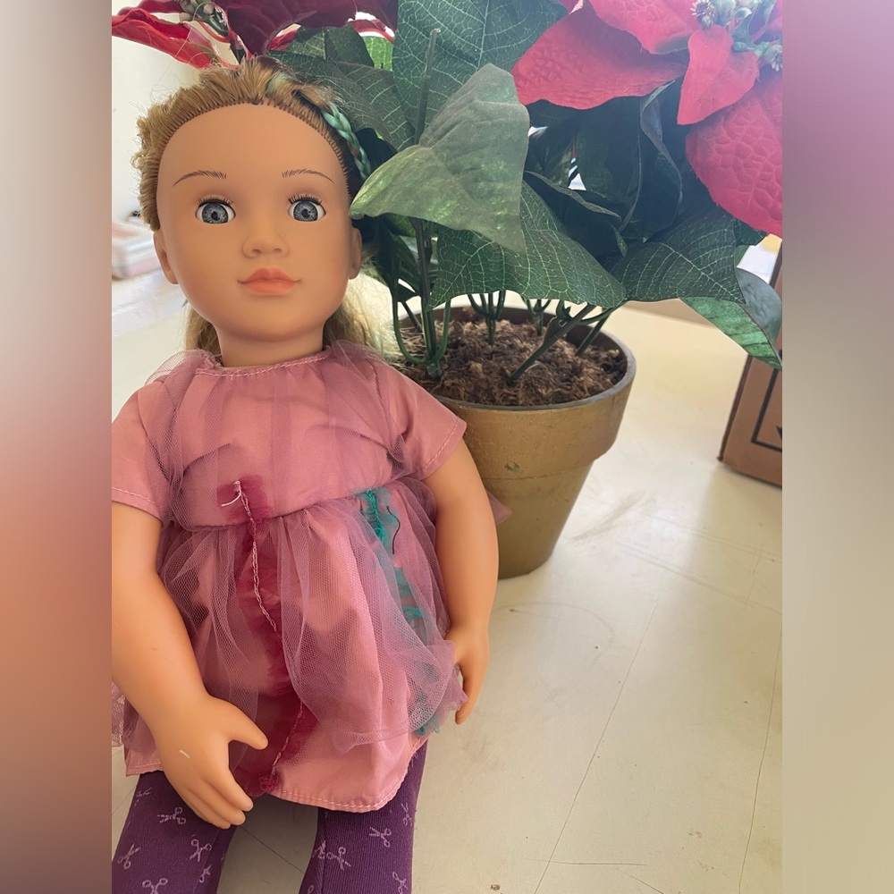 Adorable Pink and Purple Doll